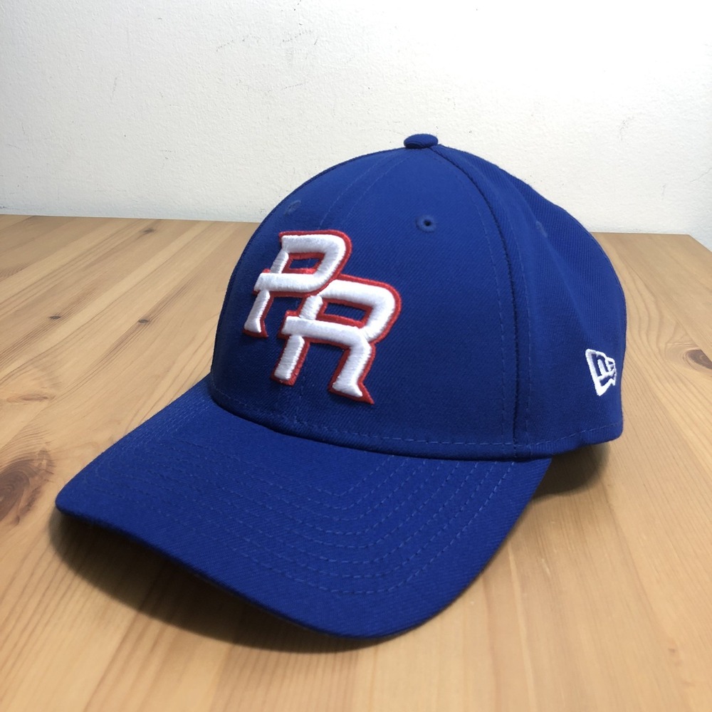 Puerto Rico New Era 59FIFTY World Baseball Classic Hat Cap One Size Blue Red
